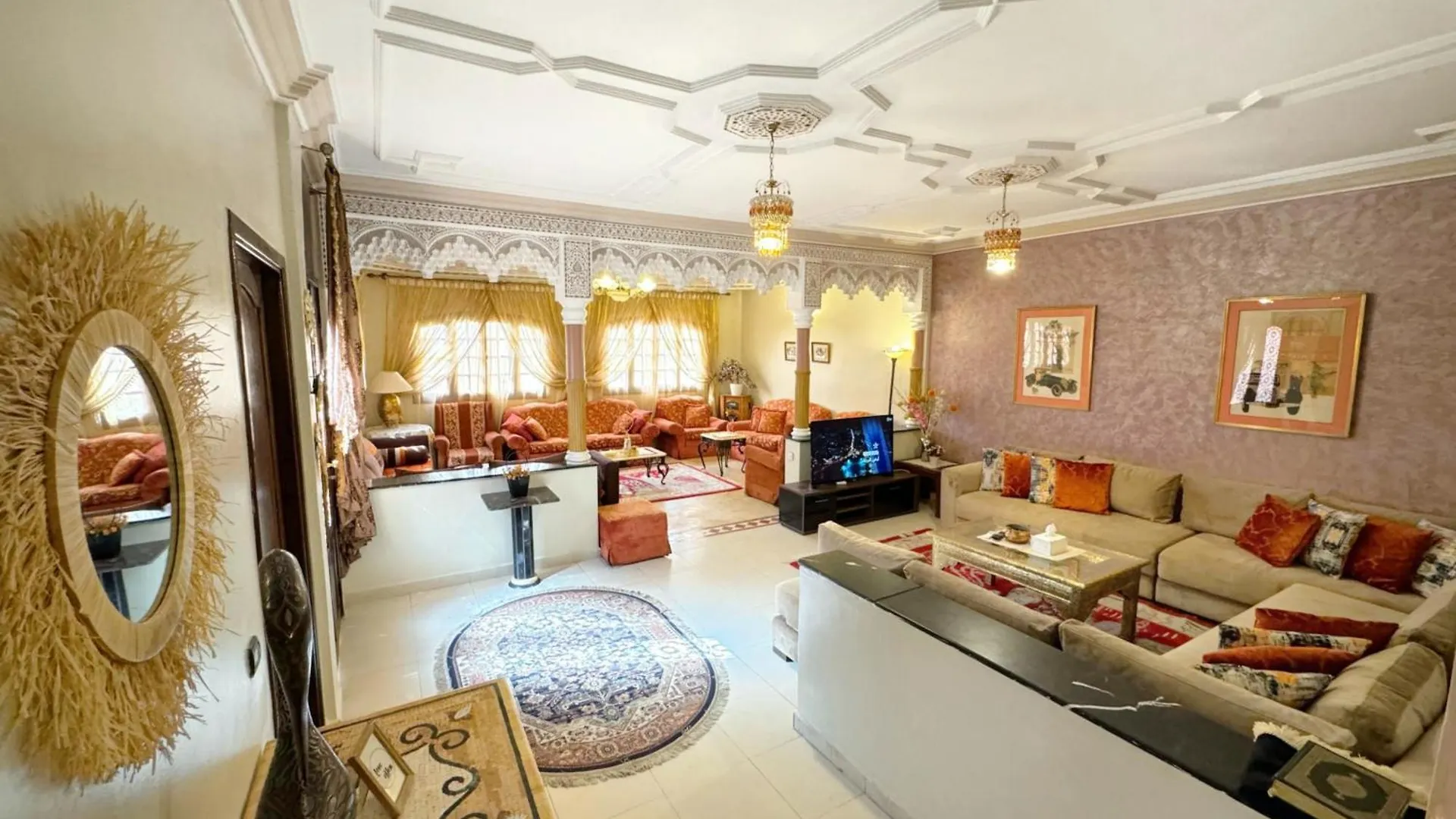 Appartement Oranger Family House City Center, Private Large House, Terasse Garden View, Free Parking Marrakesh Maroc